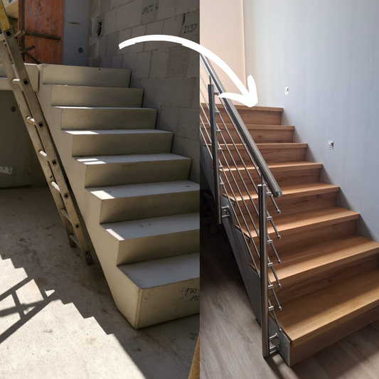 Treppenstufen verkleiden innen Bereich