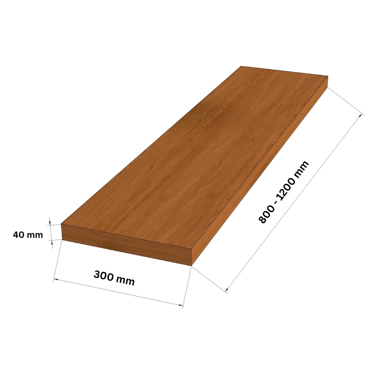 Treppenstufe Esche Massivholz 40 mm - Stufenprofi