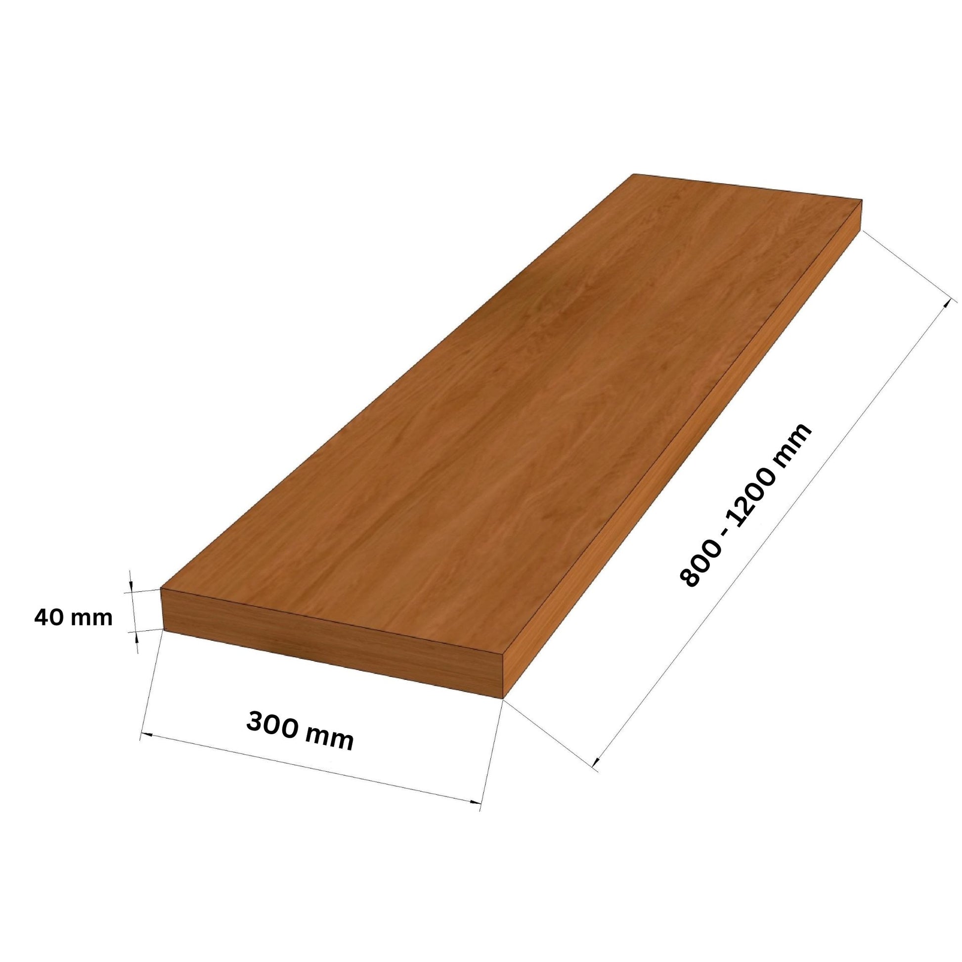 Treppenstufe Esche Massivholz 40 mm - Stufenprofi